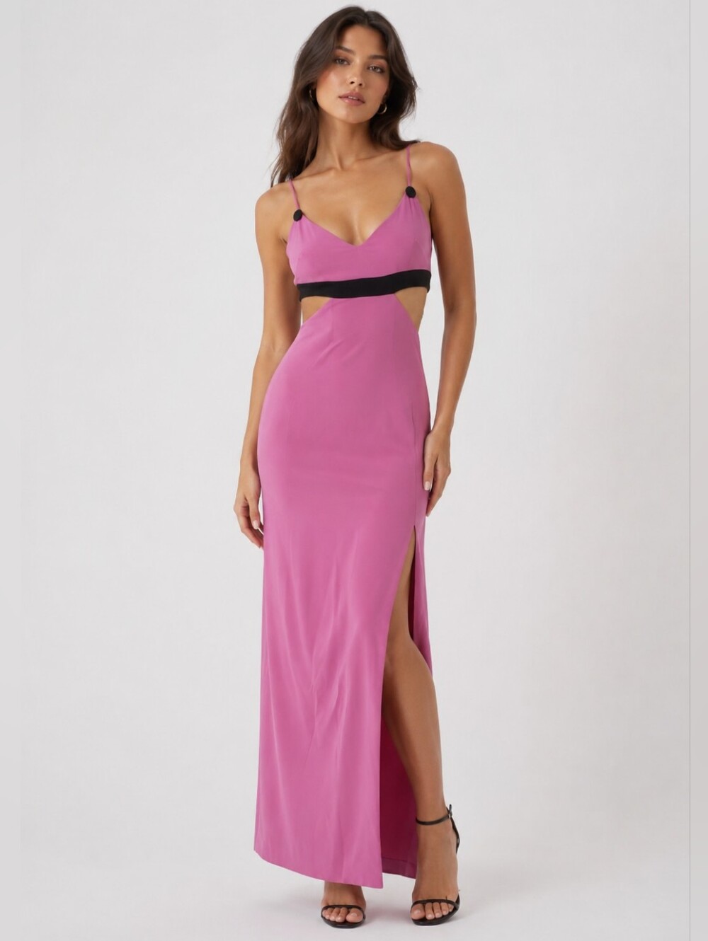 David Koma Pink Maxi Dress XXS